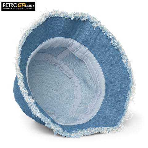 Hesketh Racing Distressed Denim Bucket Hat