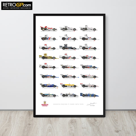 Hesketh Racing Cars Framed Print