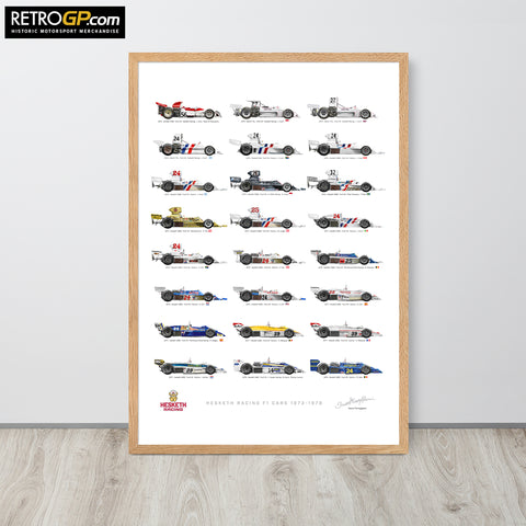 Hesketh Racing Cars Framed Print