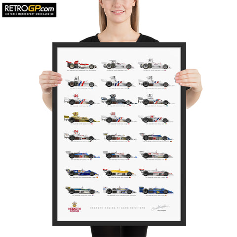 Hesketh Racing Cars Framed Print