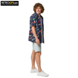 Torreggiani Hawaiian Shirt Blue