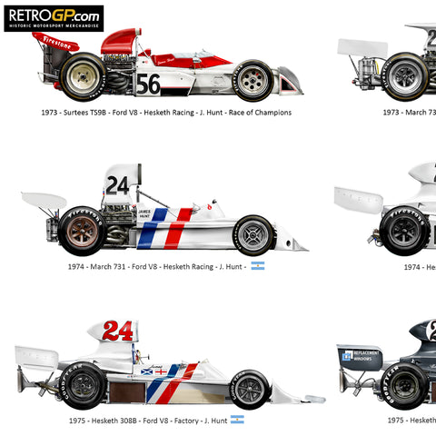 Hesketh Racing Cars Print