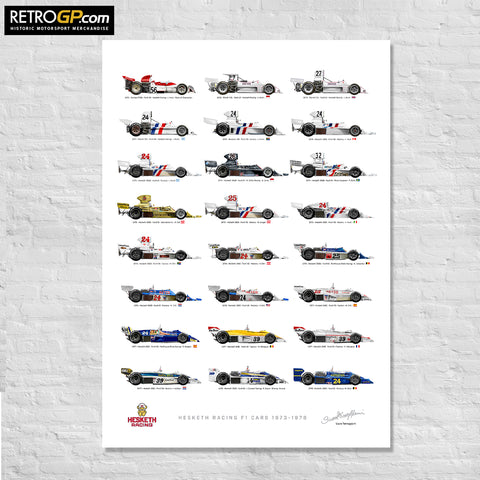 Hesketh Racing Cars Print