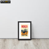 Monza 1949 Matte Paper Framed Poster With Border