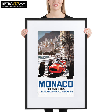 Monaco 65 Framed Print with Border