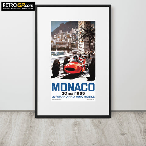 Monaco 65 Framed Print with Border