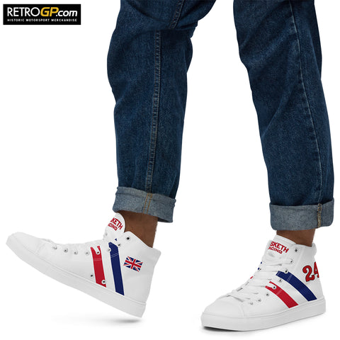 Official Hesketh Racing High Top Canvas Shoes Mens